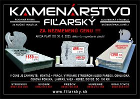 Pomníky do 30.6.2025 za nezmenenú cenu